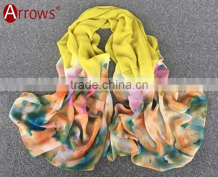 Made in Yiwu China Cheap Silk Scarf Shawls for Fashion Latest Ladies and Women