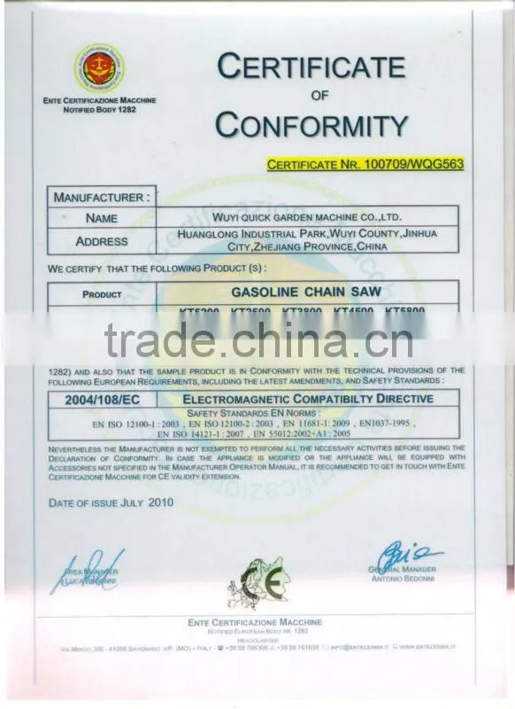 professional chain saw concrete manufacturer made in china