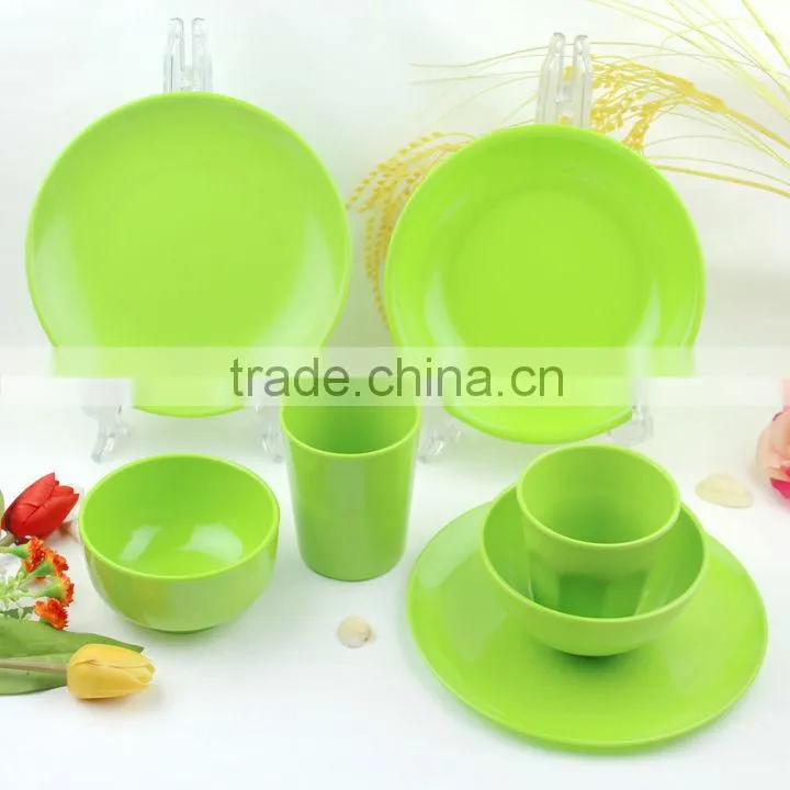 food grade melamine colorful dinner set