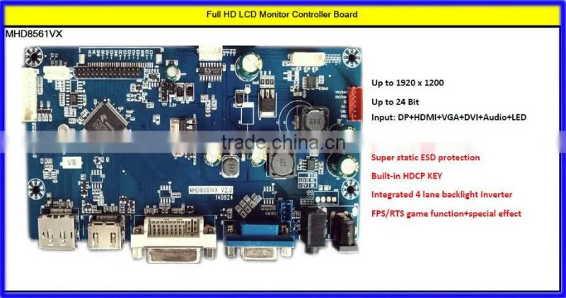 UHD 4K x2K QHD144HZ LCD Main Mother Controller Driver Card Board Free Sync PIP PBP Solution