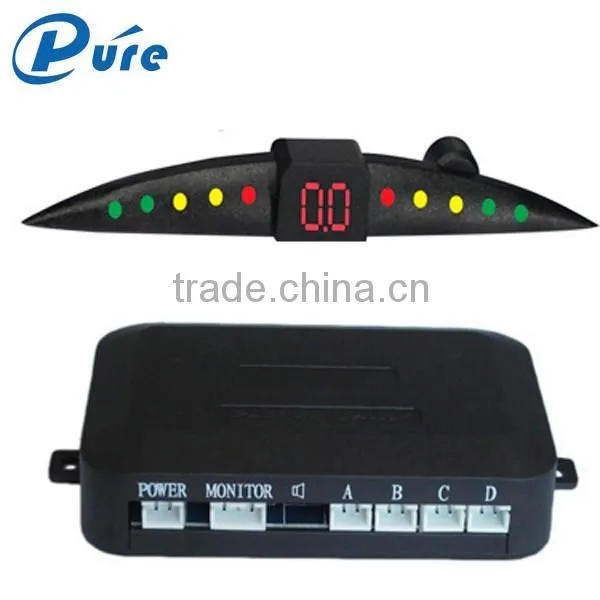 Auto Electronics Car Reversing Aid Parking 4 Sensor Car Reverse Radar System with LED Display