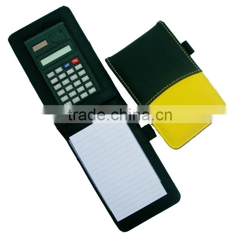 pu notebooks with calculator