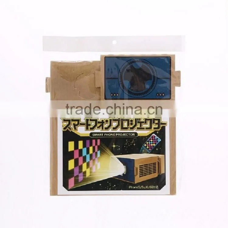 Functional compact data show projector for iPhone requiring no electricity