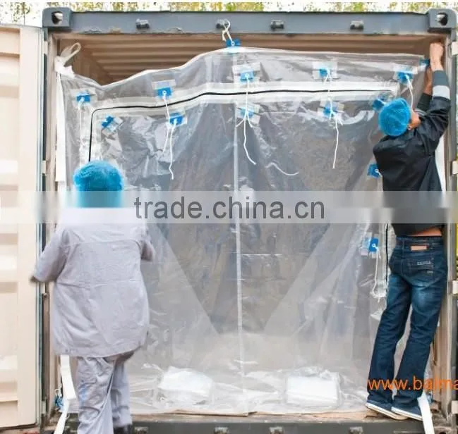 Plastic dry bulk container liner suitable for 20ft container