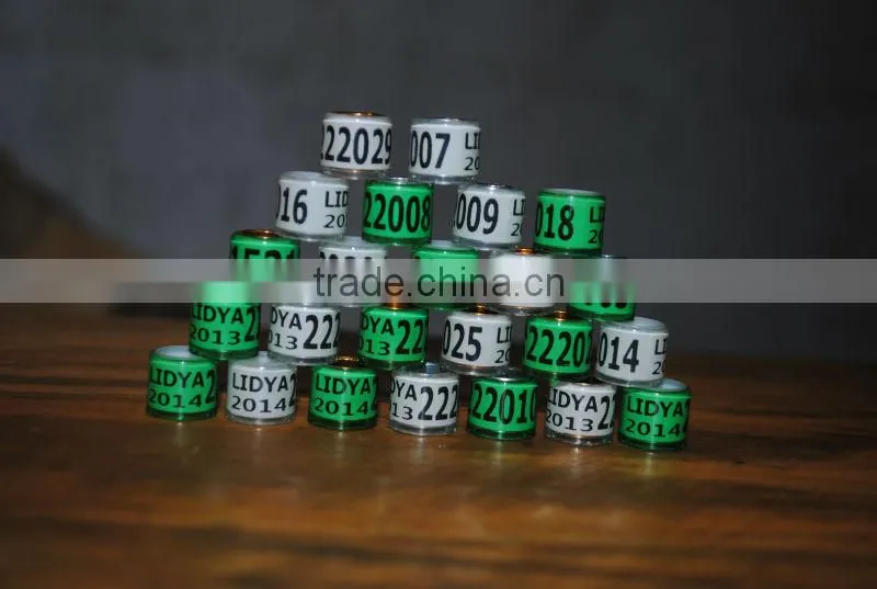 High quality aluminium with plastic pigeon foot rings