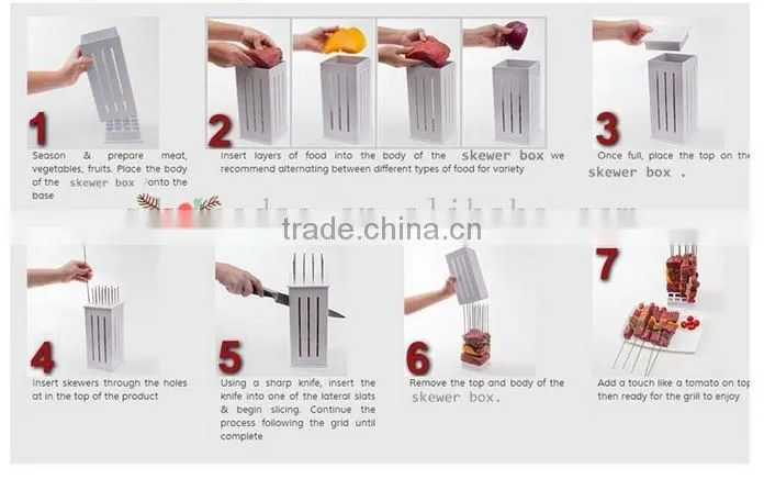 Manual Meat Mini Kebab Equipment For BBQ