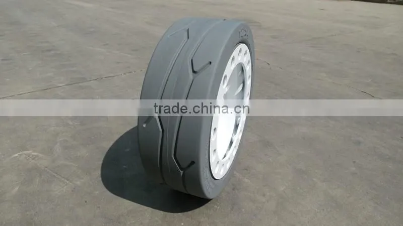 12-4 High quality non marking wheel with brake for lifting platform