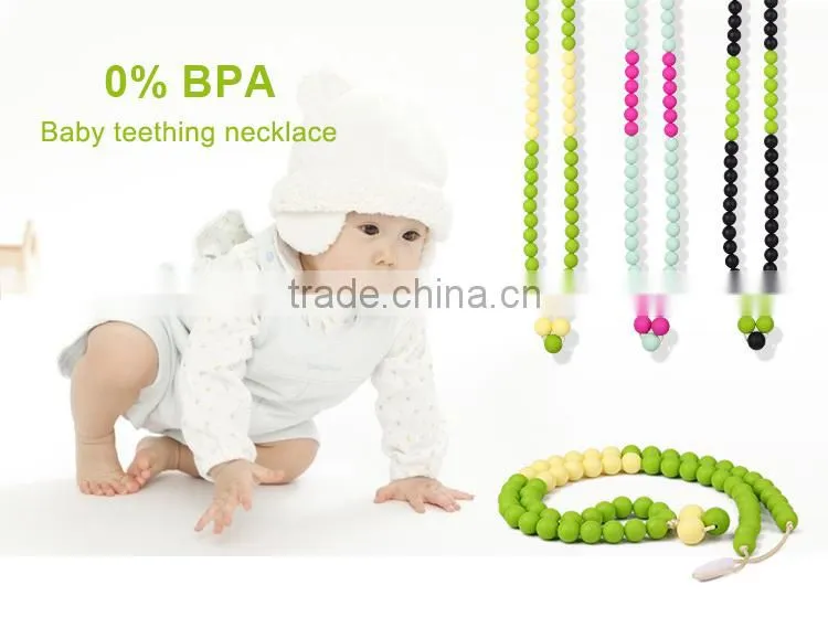 Baby Silicone Necklace Make by Food Grade Silicone Use for Baby Necklace