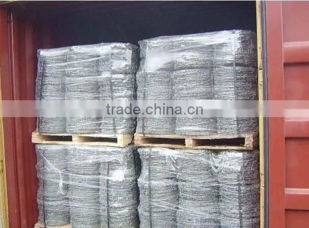 High Quality and Low Price Electro&Hot Dipped Galvanized Barbed Spiral Wire Iowa(Joint Venture Manufacturer)