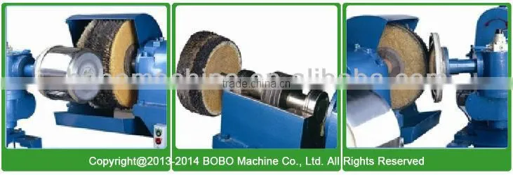 Automatic metal lids polishing machine