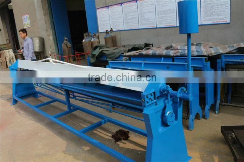manual steel folding machine/steel sheet metal bender/duct folding equipment