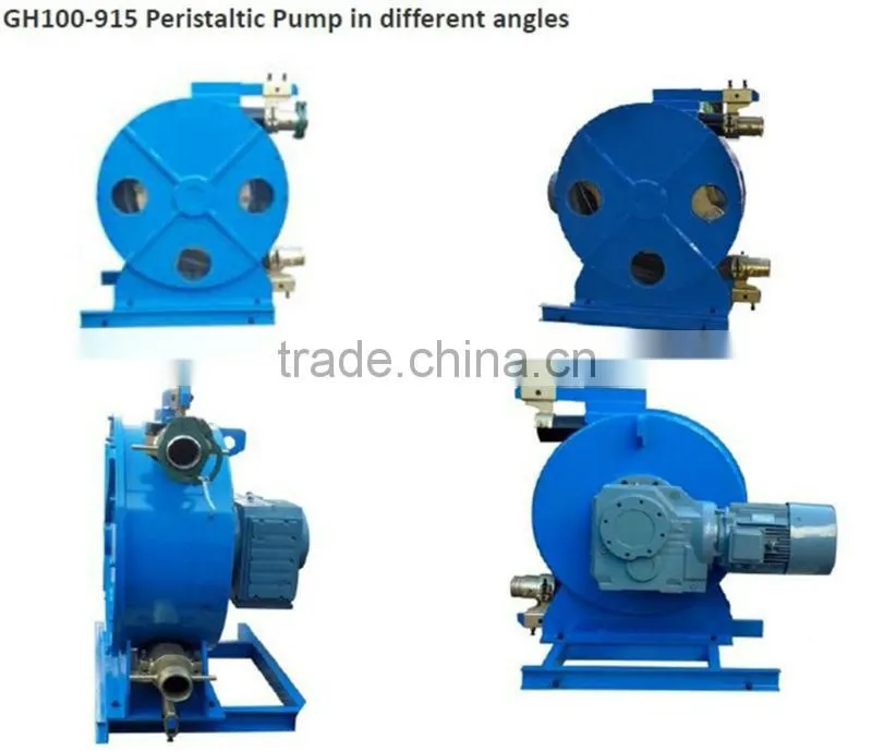 GH100-915B customized big output 50m3/h Hose Peristaltic Pump