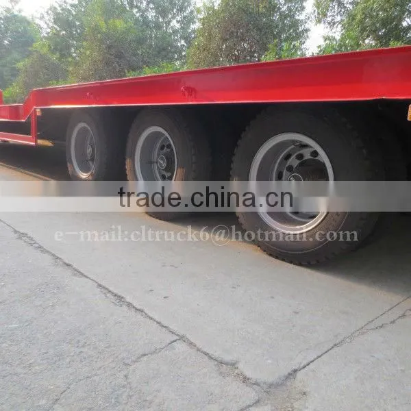 CLW 3 Axles 70 Ton Low Flatbed Transport Semi Trailer 18m