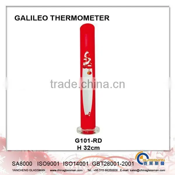 Galileo thermometer interesting decoration G101-RD
