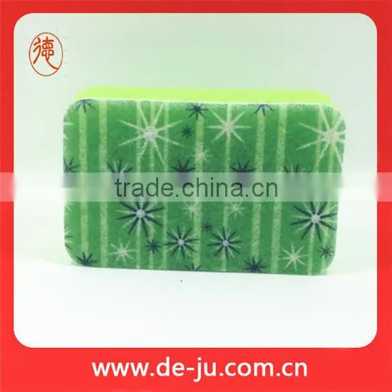 Provide Colorful Nano Kitchen Cleaning Sponge Hotsale Shape Printing Magic Sponge