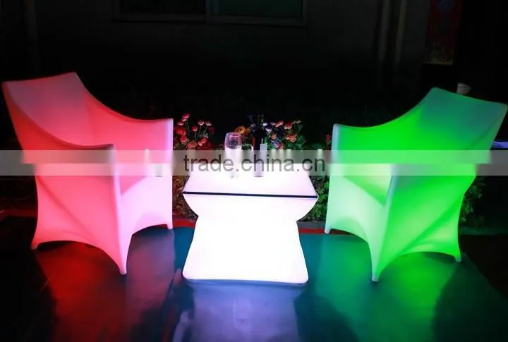 Glowing bar furniture outdoor led coffee table set under 200