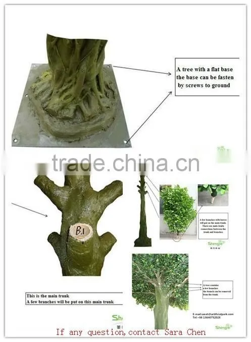 SJ7001008 artificial plastic ficus leaves/Chinese silk banyan tree leaf