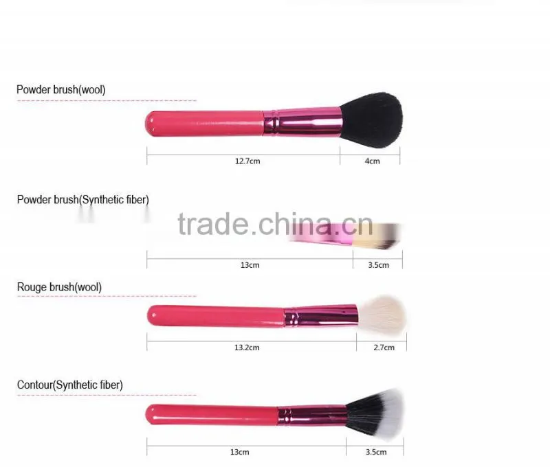 12 pcs Pro Makeup Cosmetic Brush Kit Leather Cylinder Cup Holder Case Set cheap makeup brush