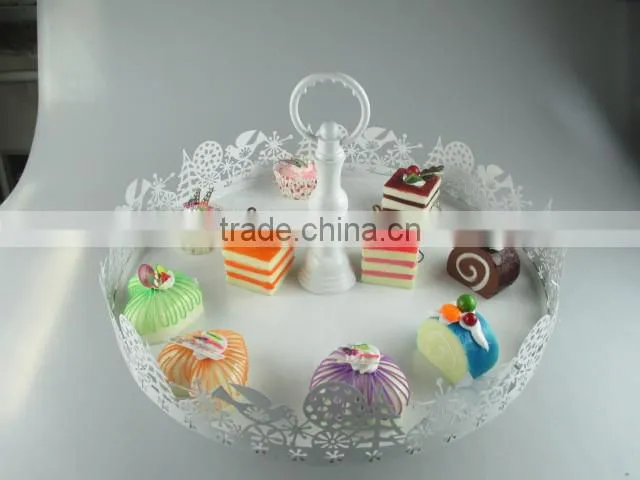 Cinderella Carriage Cake Stand 3 Tiers Lace Design Cake Stand in Metal