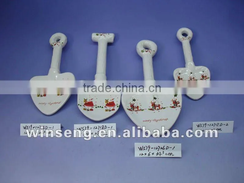 Personalized Ceramic Christmas Shovel for Xmas decoration