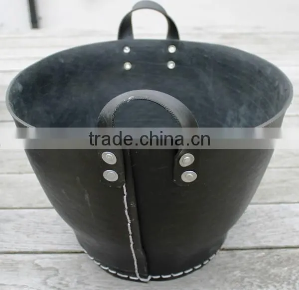 Eco friendly recycled tire rubber planter pot