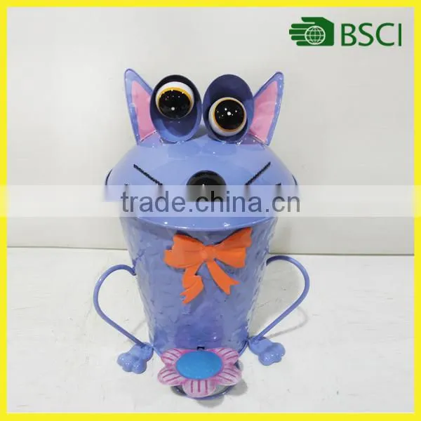 Wholesale cat metal decor trash can