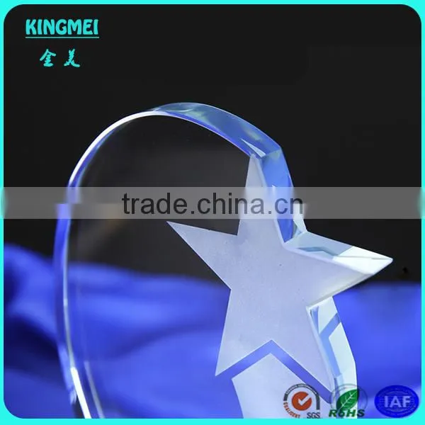Elegant Good Crystal Manufacturer Supply Crystal Gifts Crystal Award Item Glass Star Trophy