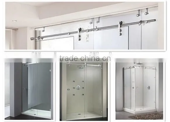 JINXIN frameless fancy glass door system sliding door with manufacture price