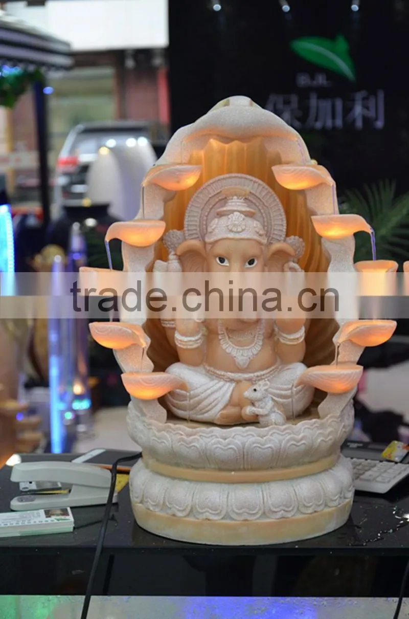 lighting buddha statue fountain decor indoor
