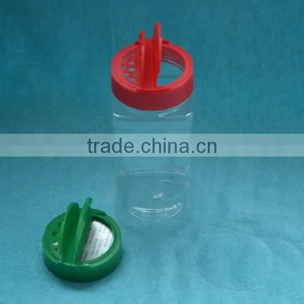 square plastic bottle with hole lids