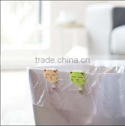 Diy animal shape outdoor trash can plastic clips