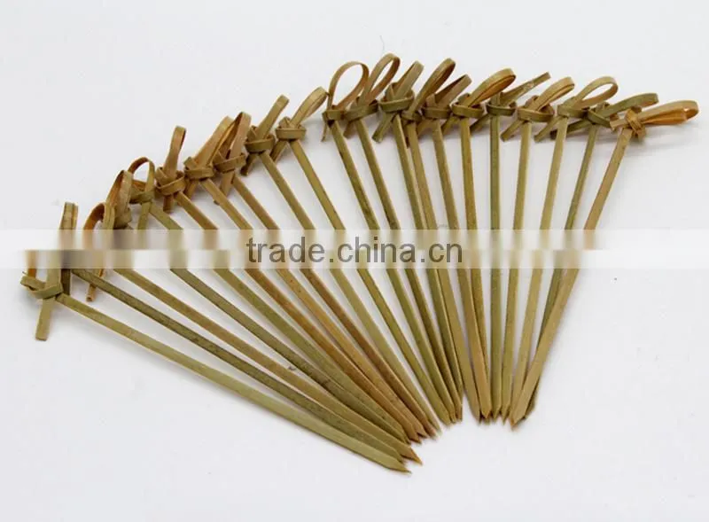 2016 Nne fashion whosales knotted bamboo fruit pick sticks with cheap price