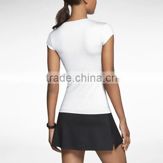 2014 sweat-wicking pure womens tennis top
