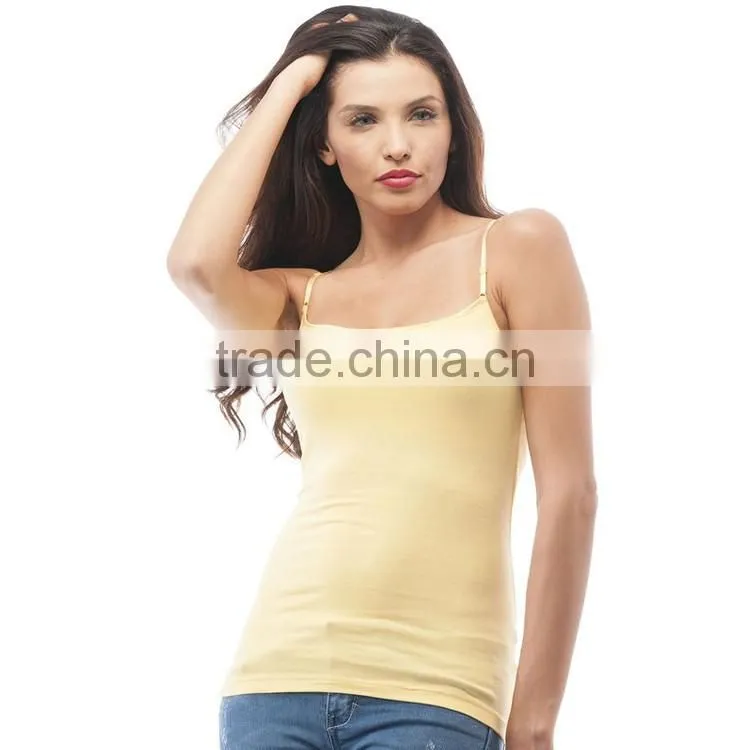 Bulk Blank Women Tank Top 95 Cotton 5 Spandex Ladies New Design Fashion Top