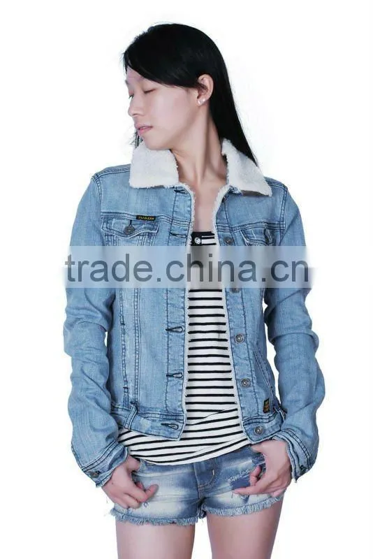 High quality fashion impeccable fit women denim jackets