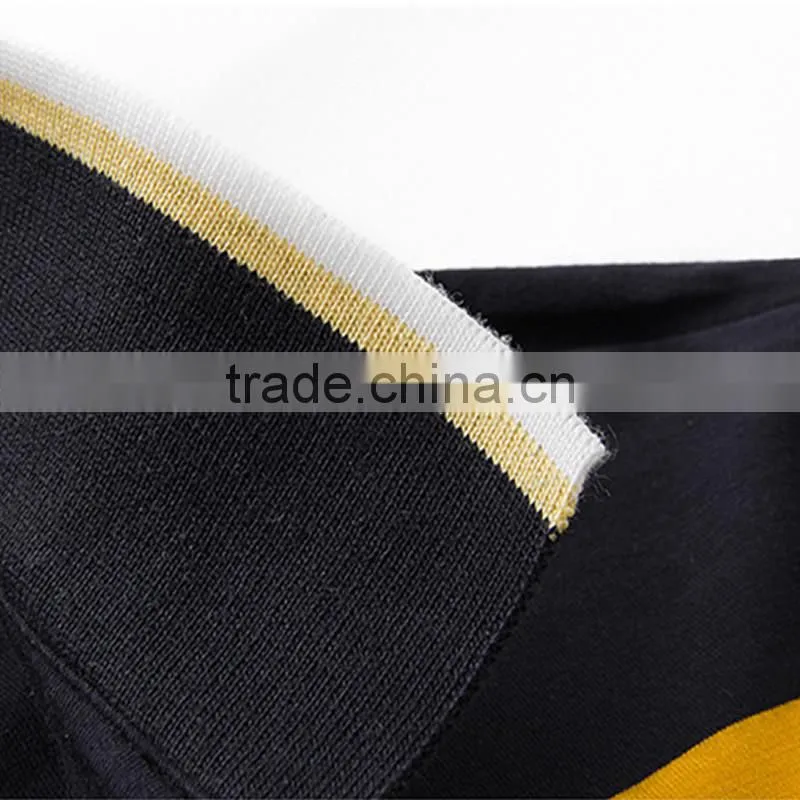 Colored horizontal stripes men t shirt Spandex & Cotton Men Short Sleeve Casual Shirt
