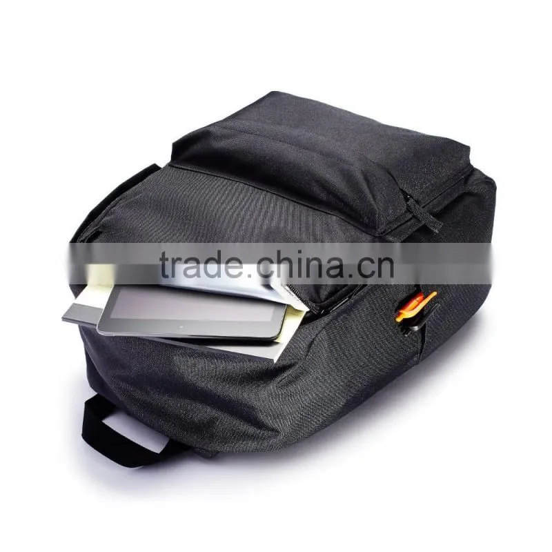 Classic black school backpack for kids picnic out door bag