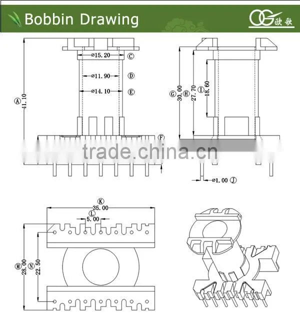 ER2010 bobbin of bobbin rm6