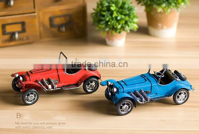 Vintage Red/Blue/White Classic Hotwheel Diecast Car