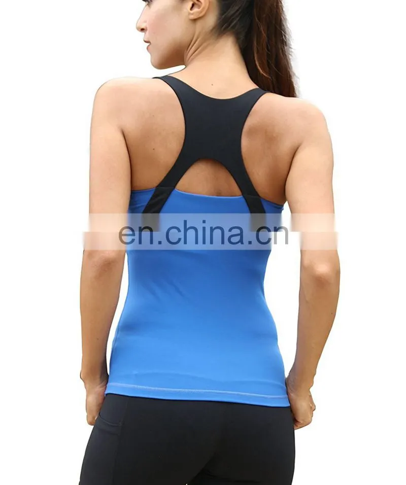 Wholesale Sport Women's Athletic Tank Top Vest Gym Seamless Nude Yoga Tops