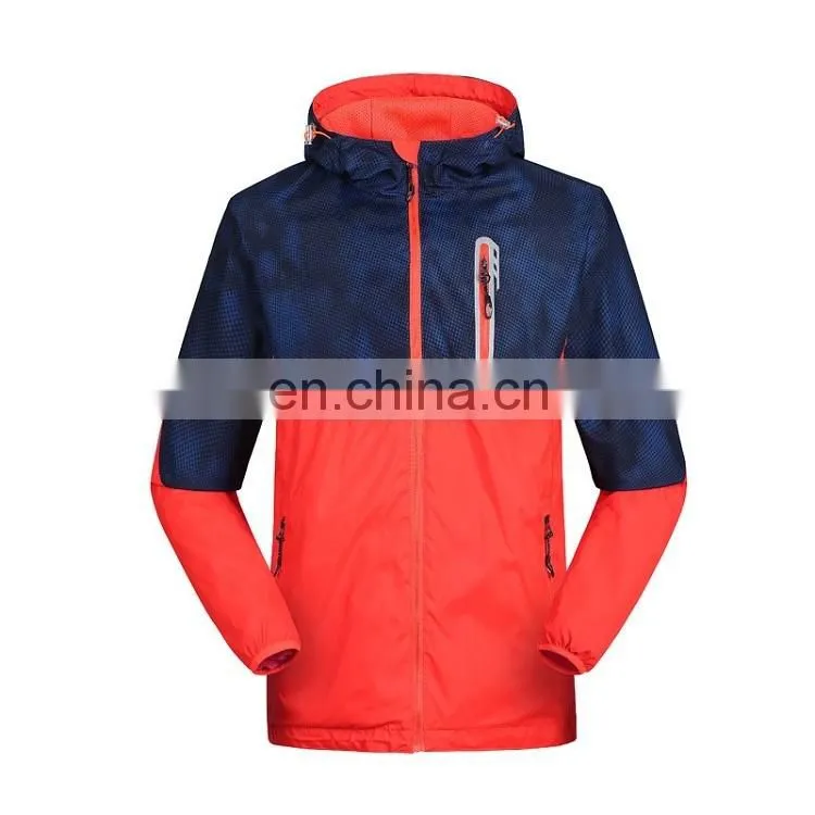 OEM Service for Men's hooded windbreaker jacket 100% polyester