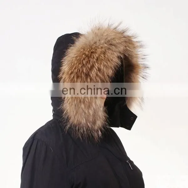 Wholesale Top Quality Dyed Color Raccoon Fur Collar