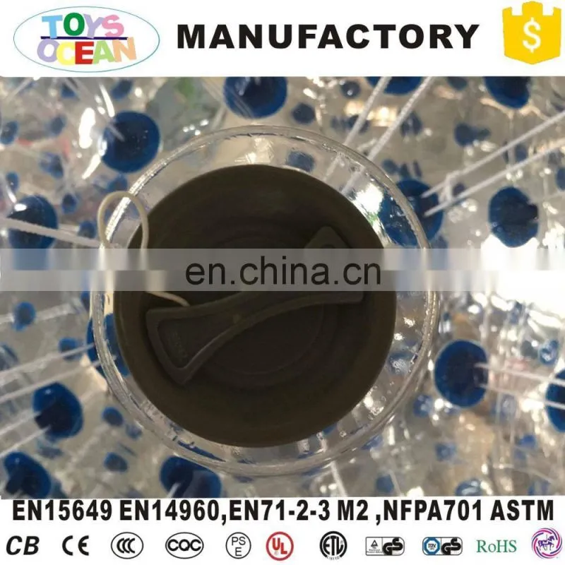 Super quality colorful inflatable human size zorb ball with EN15649