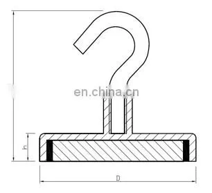 High Quality Rare Earth Neodymium Pot Magnetic Hooks Dailymag