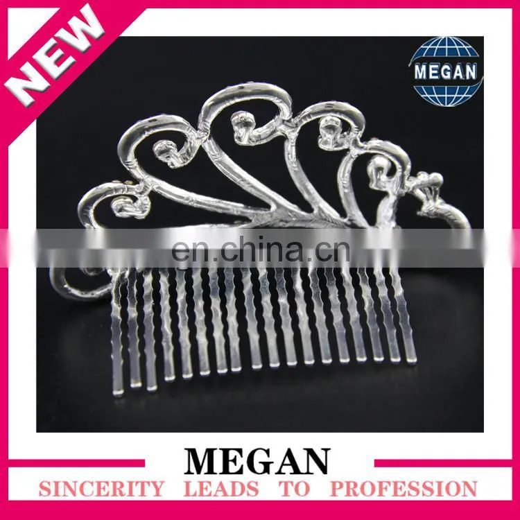 2017 New Popular peacock crystal Rhinestone hair combs for wedding bridal hair accessory