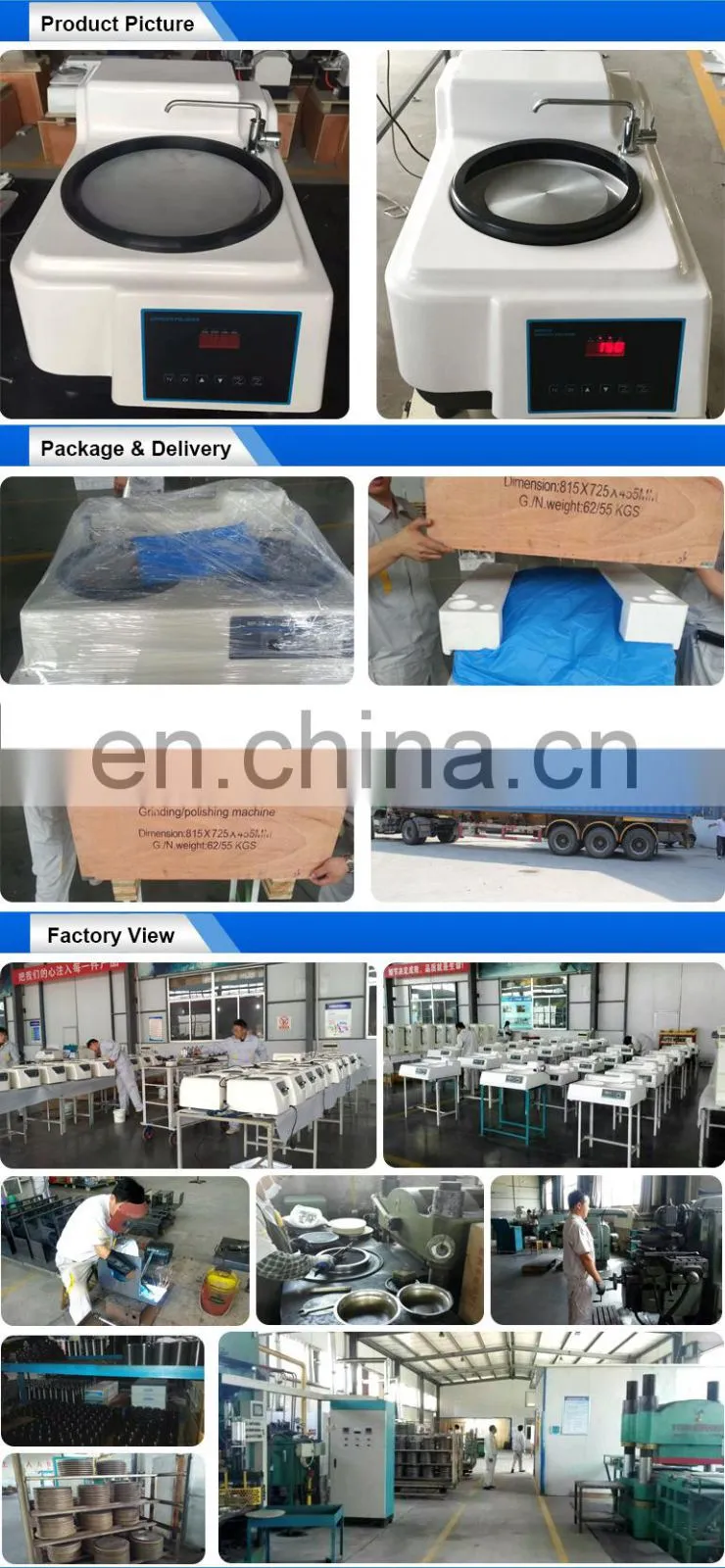 MoPao300E Metallographic Grinding and Polishing Machine With Touch Screen