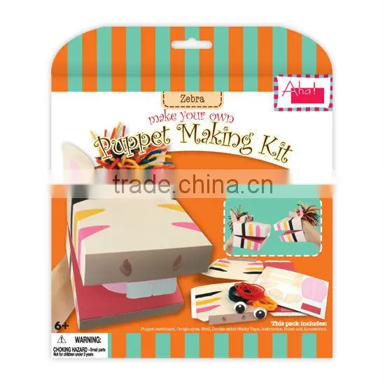 Make Your Own Paper craft DIY Crocodile Animal Puppet Kit