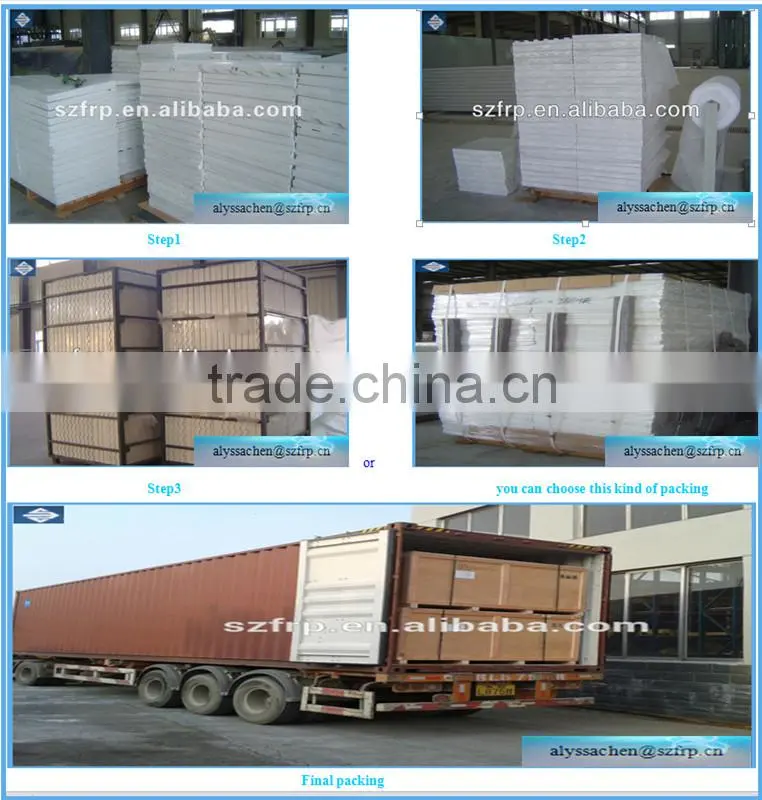 high quality FRP decorative wall panel/Light weight anti-corrosion FRP board