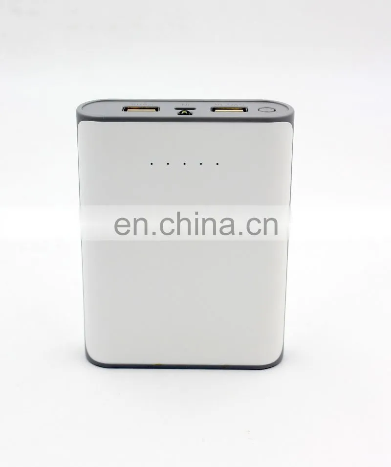 Ultra Thin mini 10000mAh Portable External Battery Charger Power Bank for iPhone Samsung cell phone