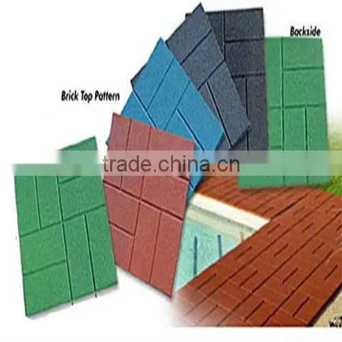 rubber patio paver tile